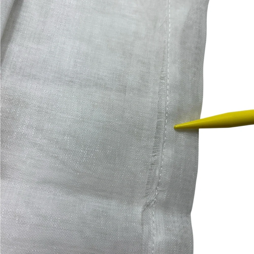 Dreaming Casa Solid Sheers White Rod Pocket Four (4) Panels 52